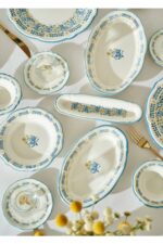 Bella Maison Liana Stoneware 26 Parça 6 Kişilik Kahvaltı Takımı Mavi - Görsel 2