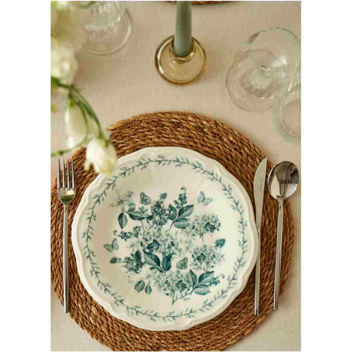 Bella Maison Isabella Stoneware 24 Parça 6 Kişilik Yemek Takımı Yeşil - Görsel 2