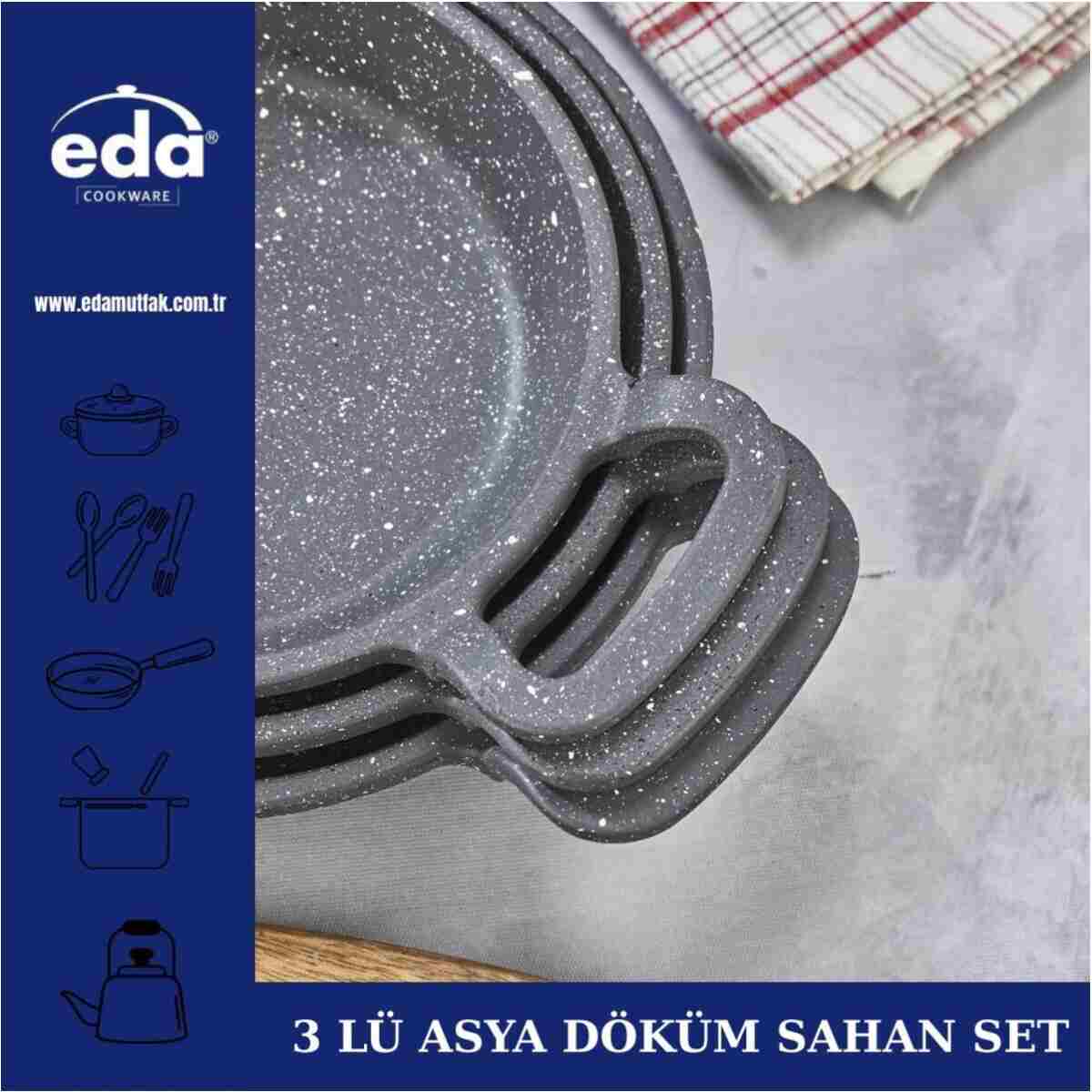 Eda 18/20/22 Cm Döküm Sahan - Görsel 13
