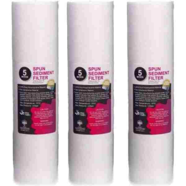Aqualine Su Arıtma Cihazı Filtresi 3lü 5 Mikron Sediment Filtre Seti