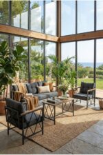 Sosyal Medya Dekorasyon 3+1+1 Balkon, Bahçe, Cafe Mobilyası