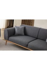EDSY HOME Rebull 3+3+1+1 Koltuk Takımı Antrasit - Görsel 7