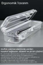 Meleni Home 6'lı Çatal Bıçak Kaşık Takımı Saklama Kutusu Seti - Çeyizlik Organizer Düzenleyici Saklama Kabı - Görsel 7