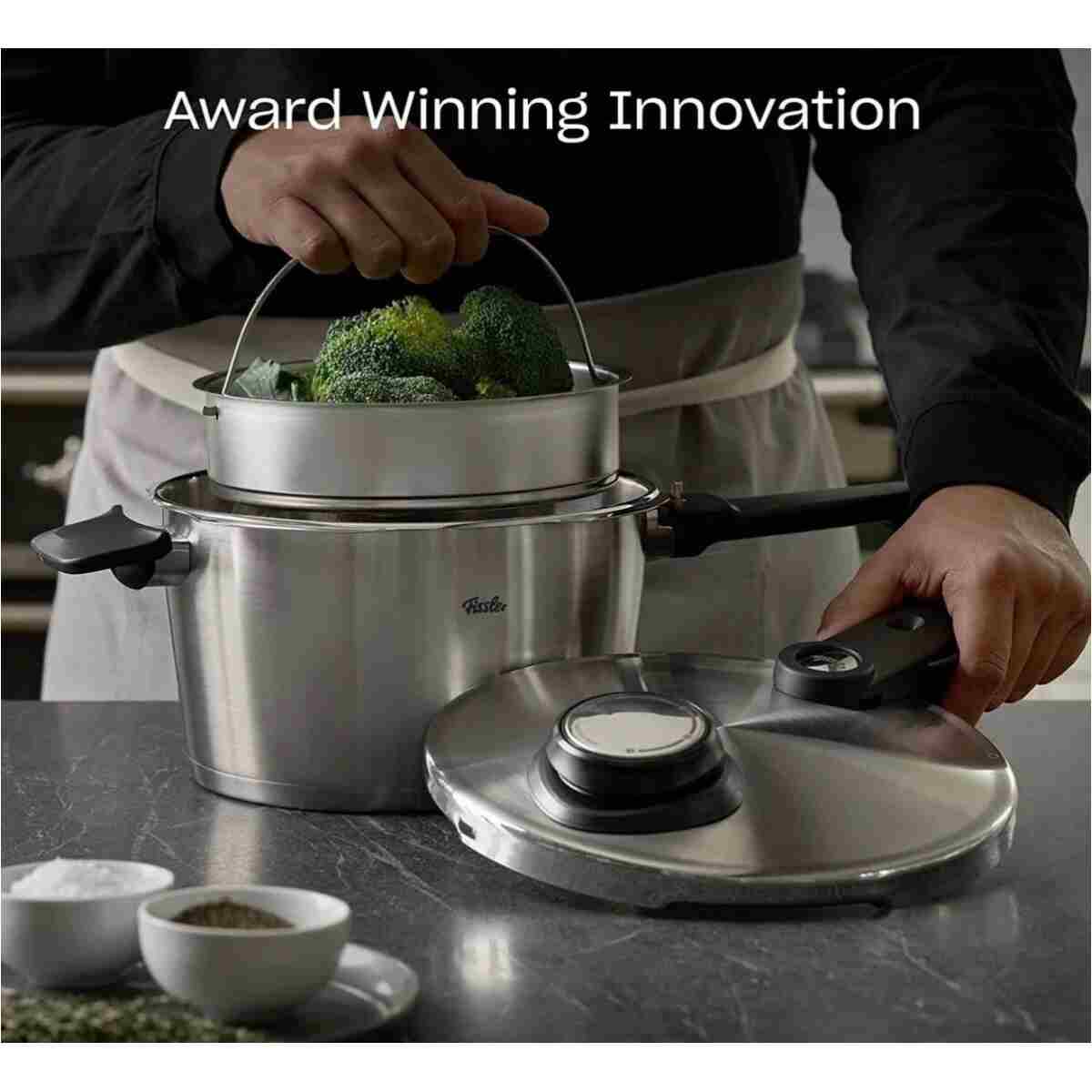 Fissler Vitavit Premium Mat 6+3,5 Litre Düdüklü Tencere Set - Görsel 9