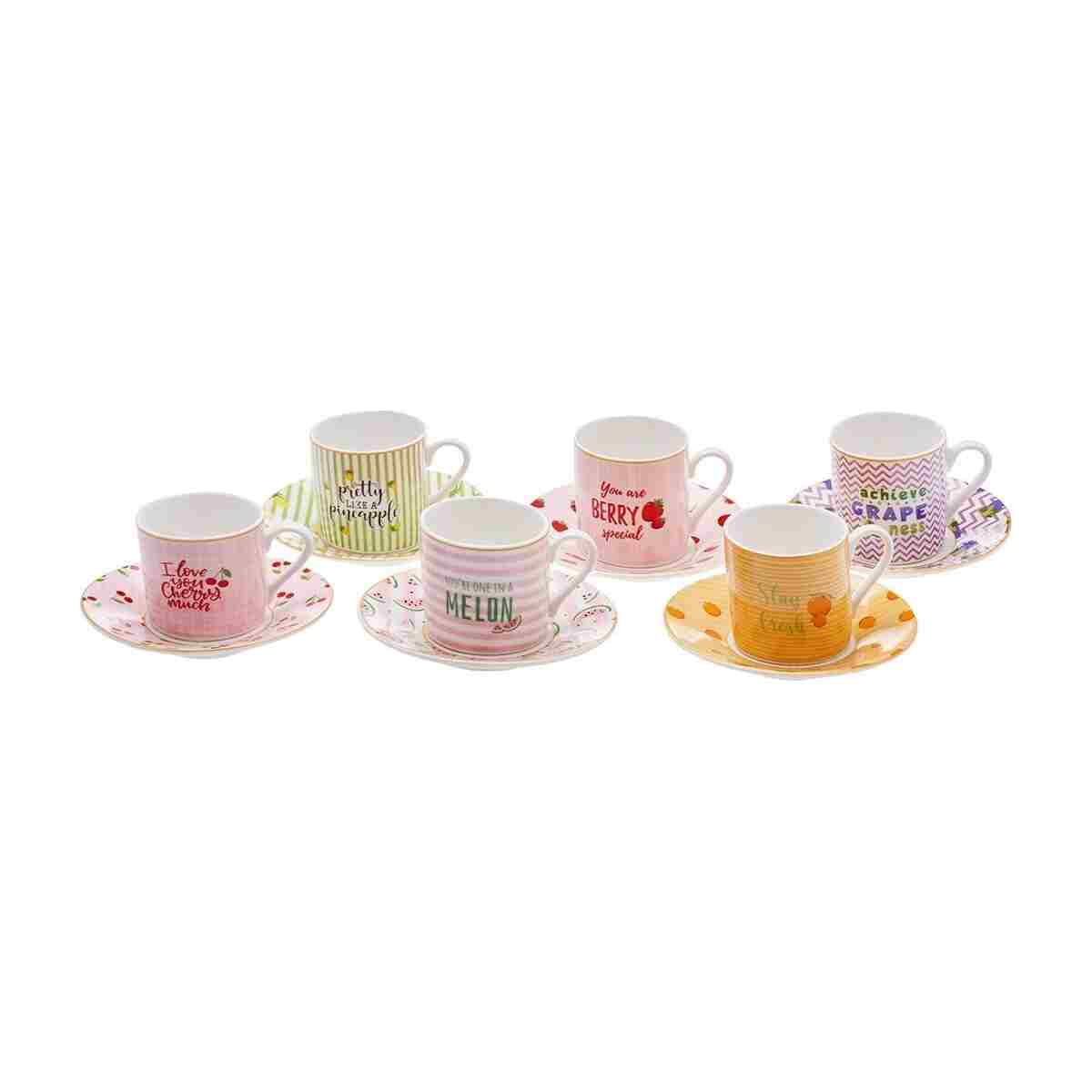 Karaca Fruitee 6 Kişilik Kahve Fincan Takımı 90 Ml - Görsel 12
