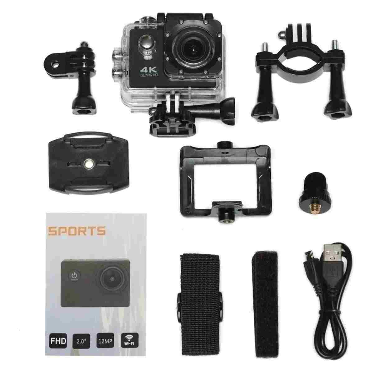 Mmctech 4K Ultra Hd 12Mp Wifi Waterproof 30m Su Geçirmez Aksiyon Kamera - Görsel 4