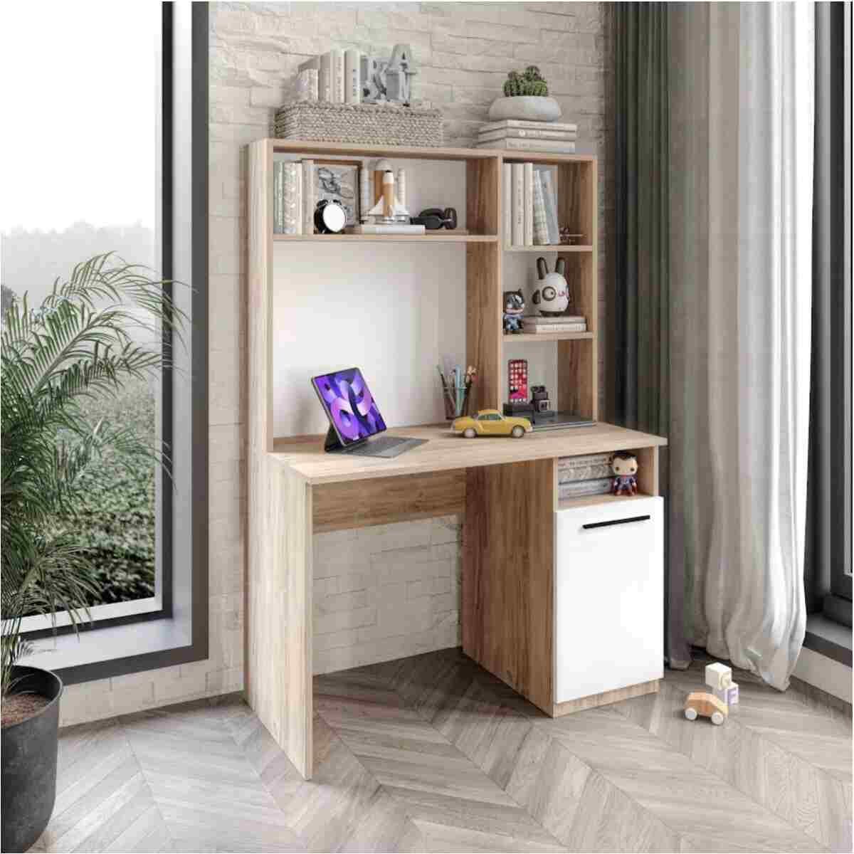 Afilli Ildır Gardrop Ve Çalışma Masası Tamamı Mdf 2 Parça - Görsel 9
