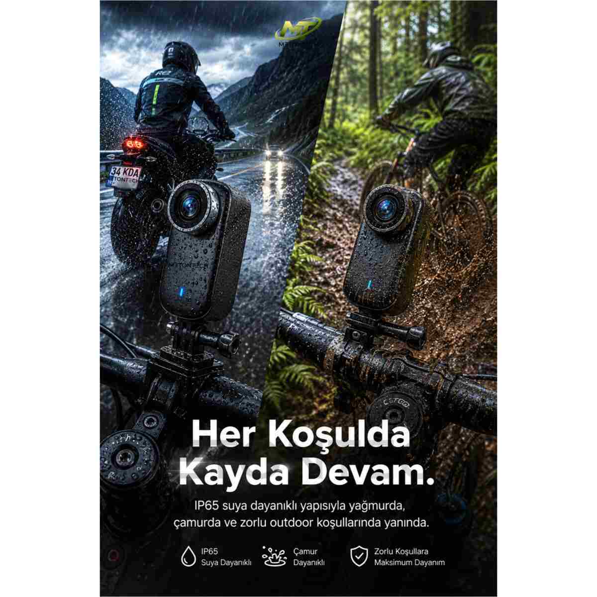 METONTECH 4K Ultra HD Mini Aksiyon Kamerası | Taşınabilir, Wi-Fi, Geniş Açı Lens, Zengin Kutu İçeriği, IP65 Su Geçirmez, Kompakt Tasarım - Görsel 5