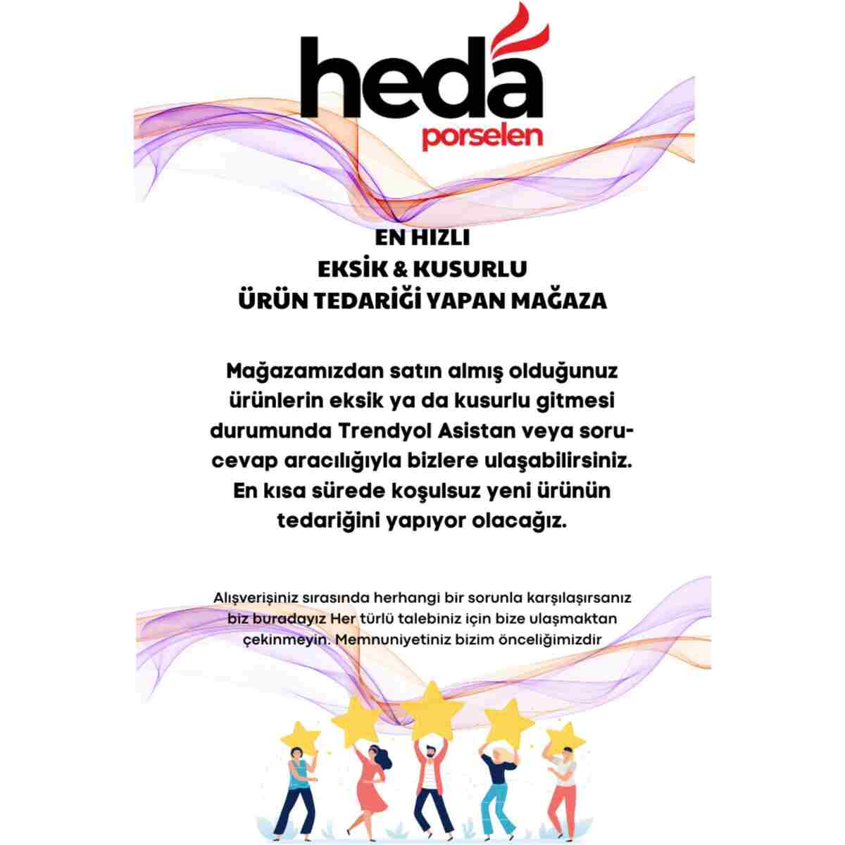 Heda Porselen Başak 16 Parça 6 Kişilik Porselen Kahvaltı Takımı - Görsel 7
