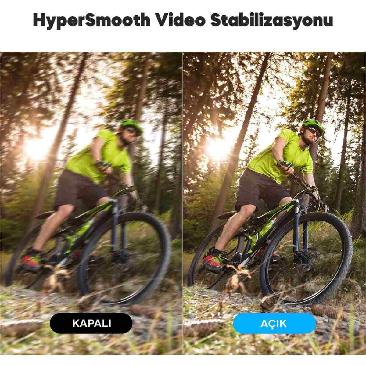 AKASO V50 Elite 4K/60FPS 20MP Wi-Fi Aksiyon Kamera ve Aksesuar Seti, Su Geçirmez Kılıf, App Kontroll - Görsel 9
