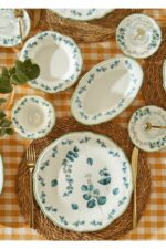 Bella Maison Ocaliptus Stoneware 26 Parça 6 Kişilik Kahvaltı Takımı Yeşil - Görsel 9