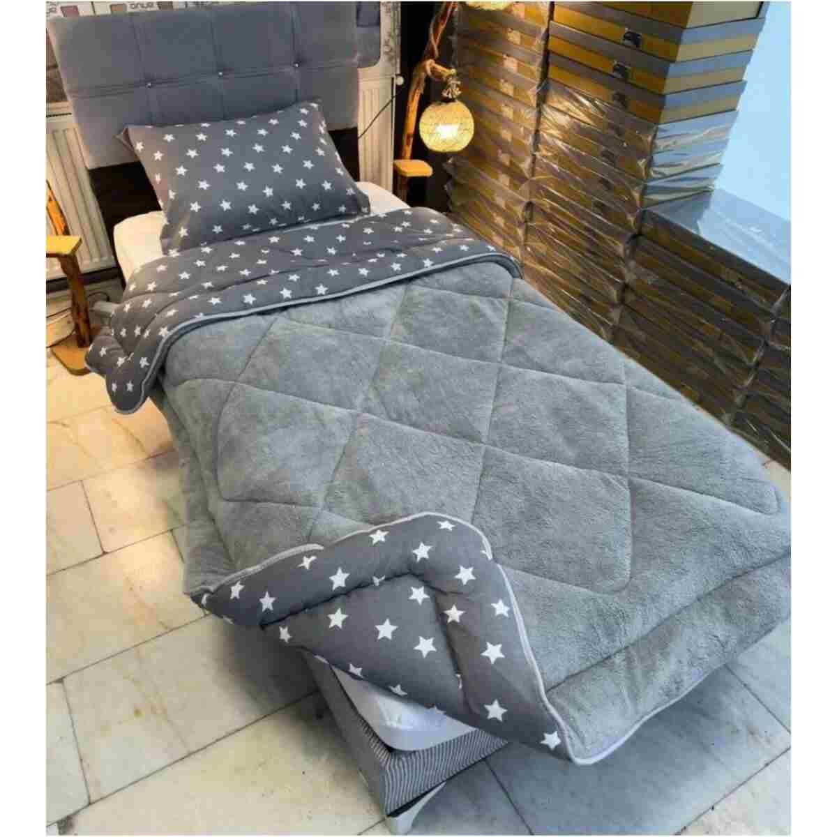 Eyüpoğlu Goldrise Tek Kişilik 63 Tel Lüx Çift Taraflı Welsoft Kahve Pamuk Silikon Yorgan 155x215 HEDİYELİ - Görsel 9
