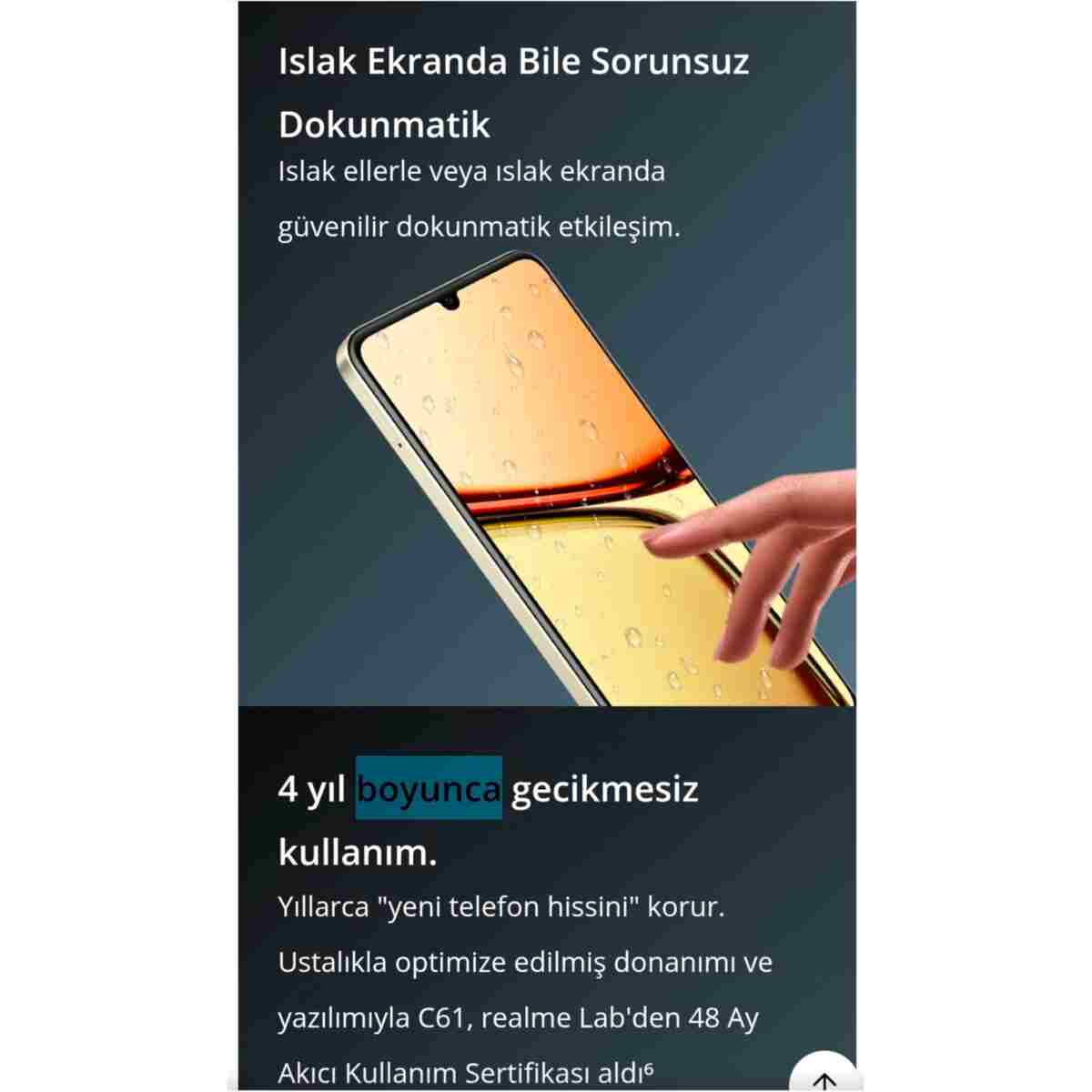 realme C61 8gb 256gb Yeşil Cep Telefonu ( Türkiye Garantili) - Görsel 13