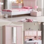 Setay Rosa Genç Odası - 3 Kapılı Dolap, Karyola, Komodin, Masa, Şifonyer, Kitaplık