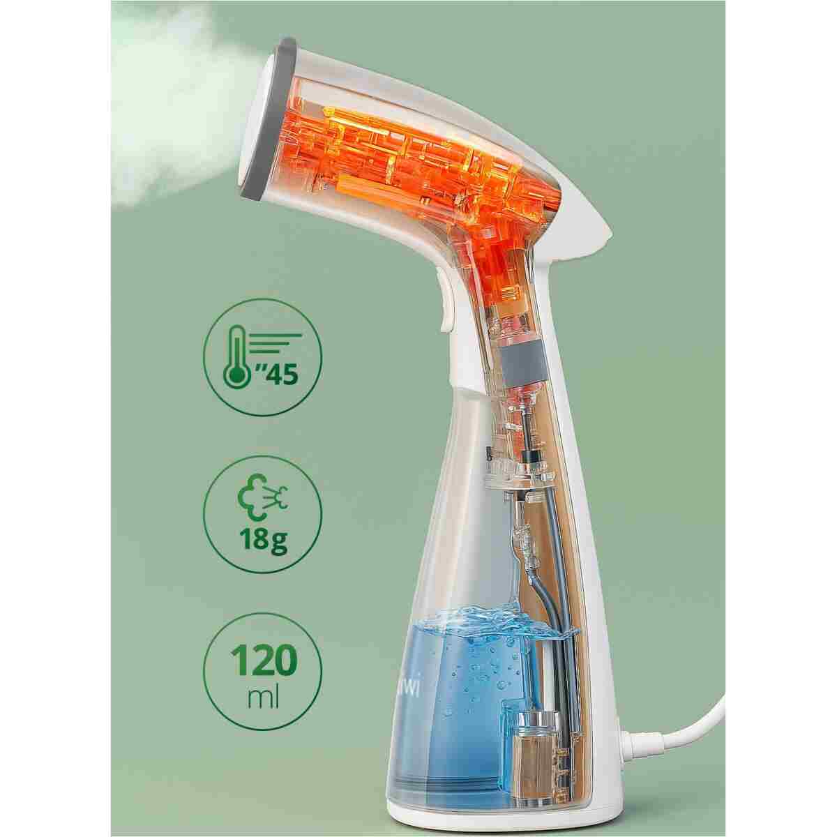 Kiwi Ksı-640 1000 W Buharlı Dikey Ütü Gri - Görsel 7