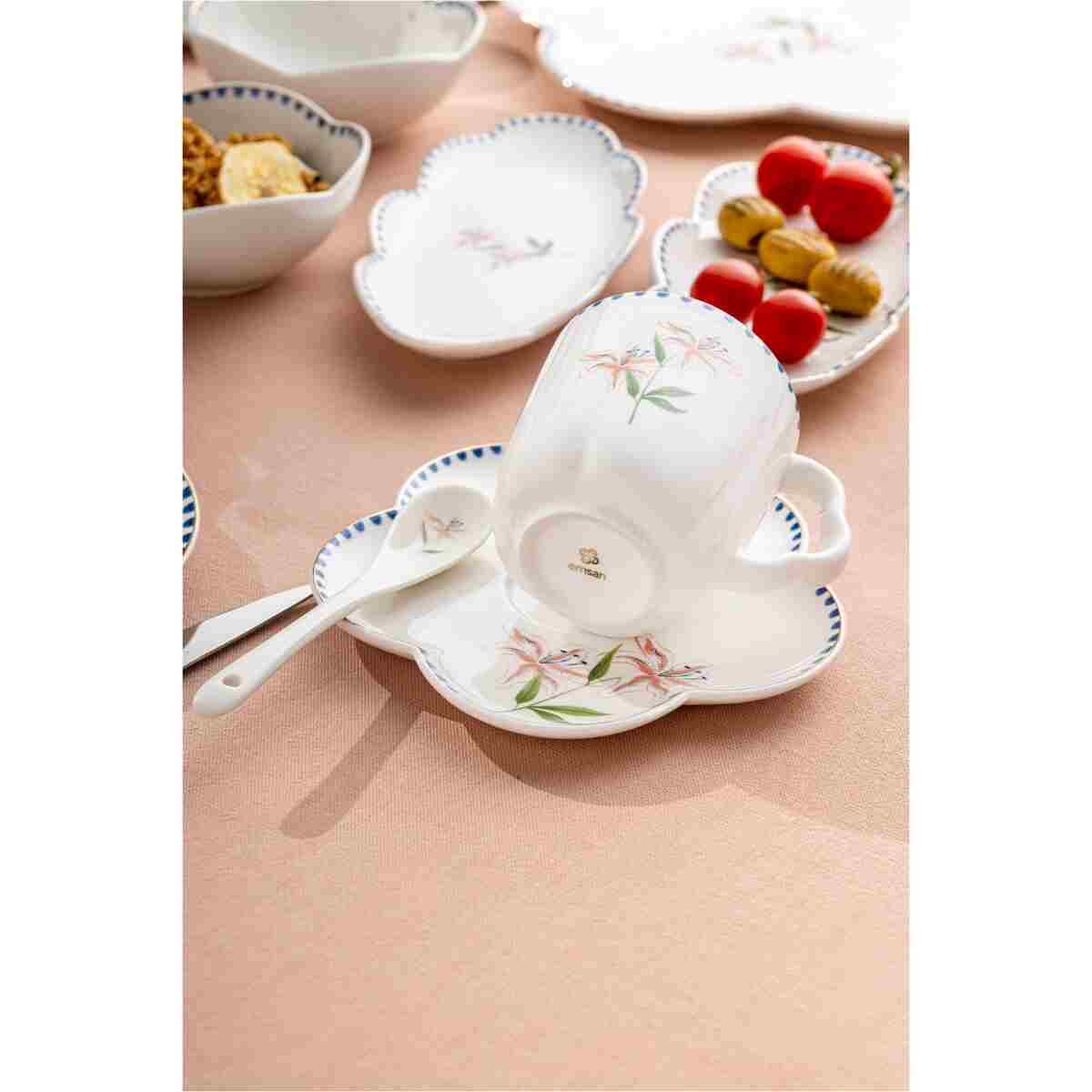 Emsan Lilium Porselen 32 Parça 6 Kişilik Kahvaltı / Servis Takımı - Görsel 13