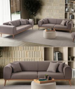 EDSY HOME Rebull 3+3 Koltuk Takımı Sütlü Kahve - Görsel 11