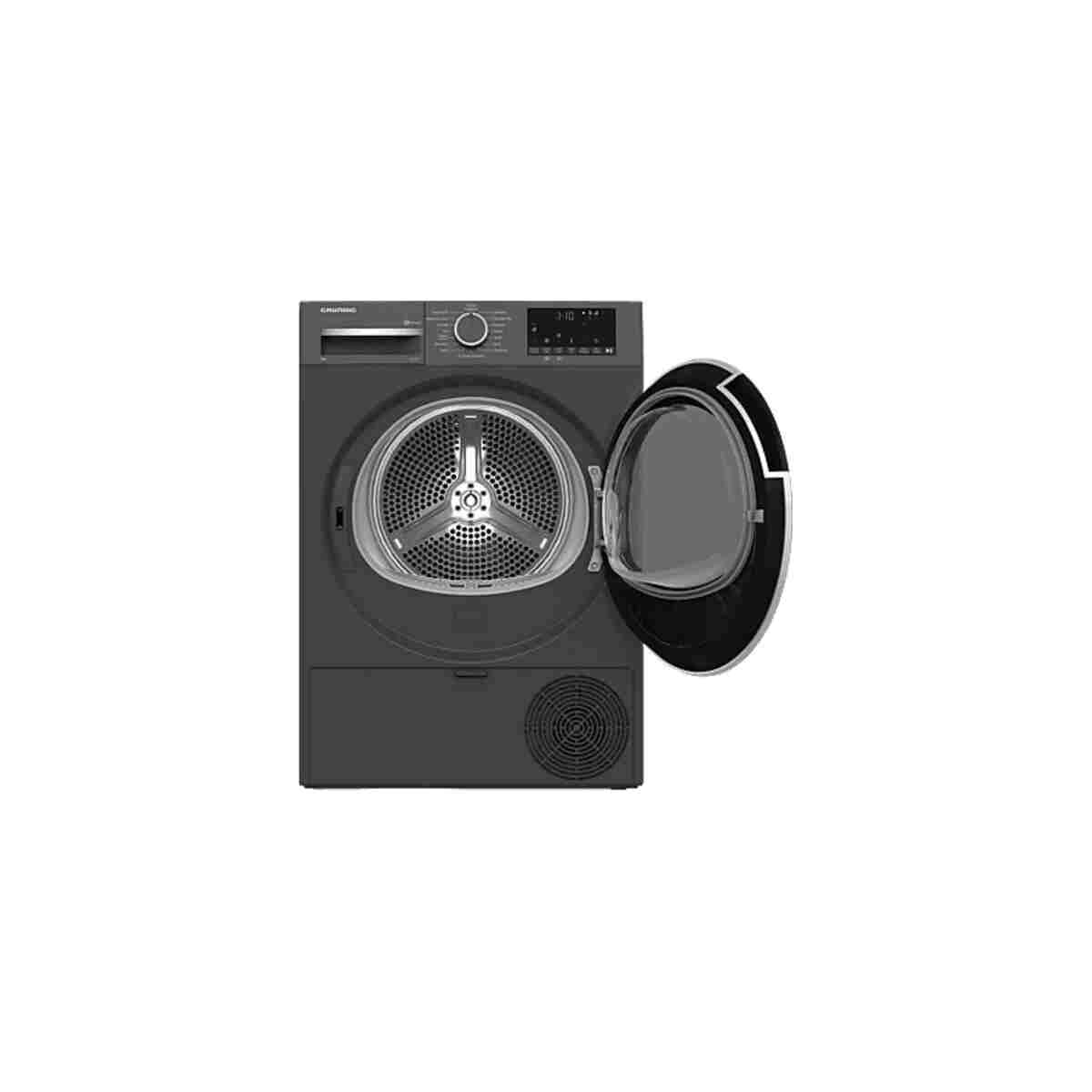 Grundig GPDH 9645 E Enerji Sınıfı 9kg Isı Pompalı Kurutma Makinesi Koyu Gri - Görsel 2