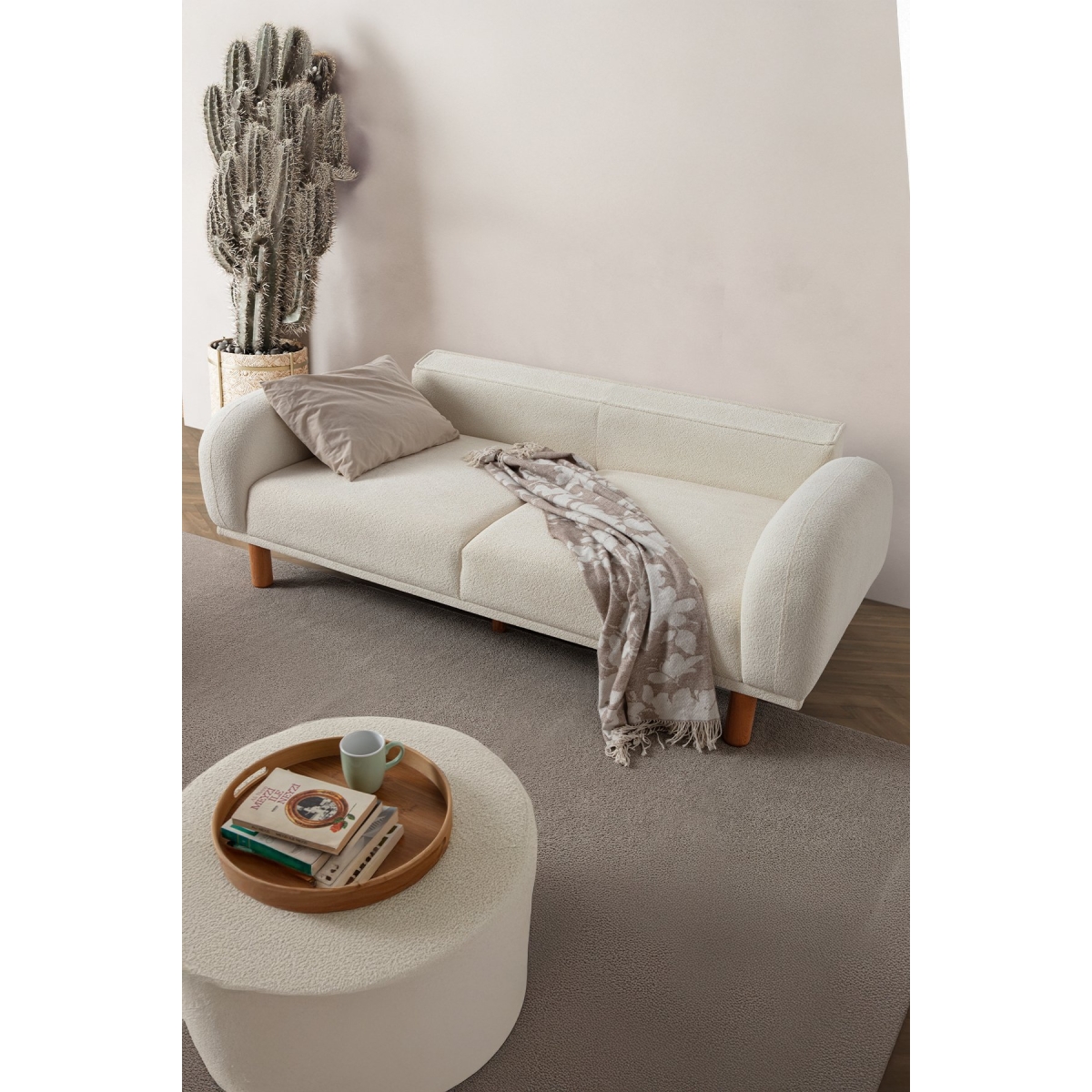 EDSY HOME Regnum Koltuk Takımı 3+3 Krem Renk - Görsel 3