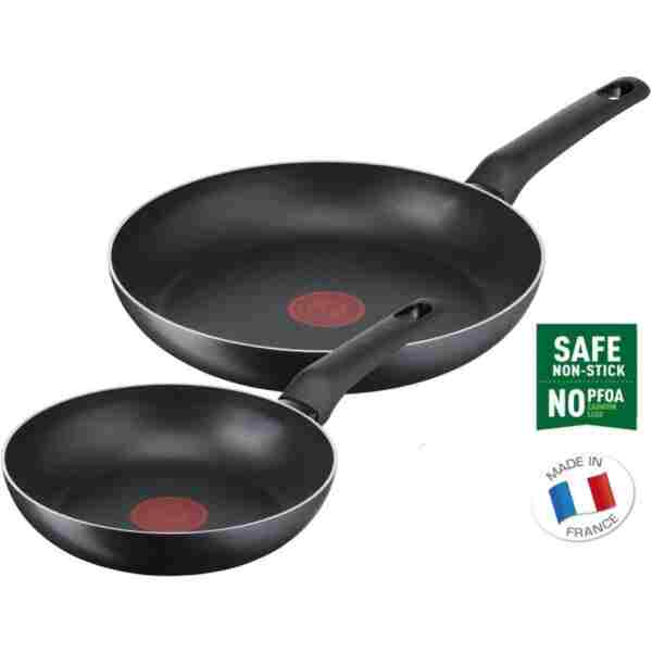 TEFAL Titanyum 1X SimpleCook Difüzyon Tabanlı 20/26 Cm 2'li Tava Seti - 2100126824