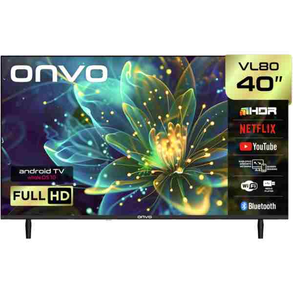 ONVO 40VL80F2FA 40'' 102 Ekran Uydu Alıcılı Full HD WhaleOS 10 LED TV