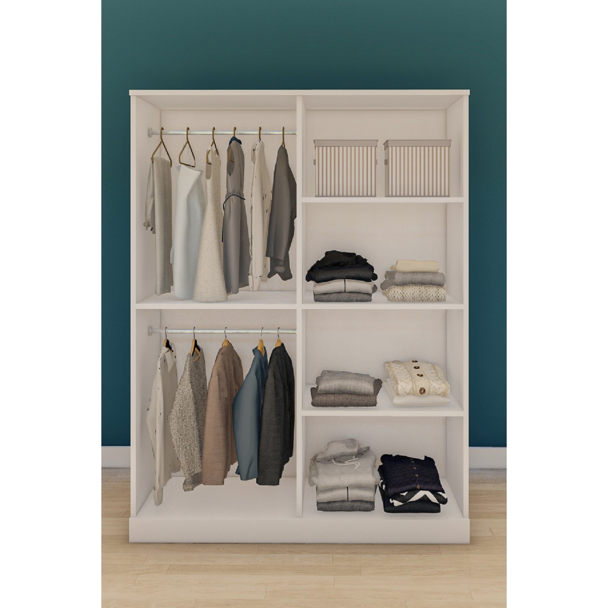 Metalia Gm 051 4 Kapılı Aynalı Gardrop Dolap - Görsel 3