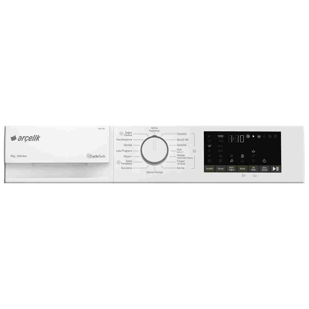 Arçelik 9120 TMX 9 KG ÇAMAŞIR MAKİNESİ - Görsel 11