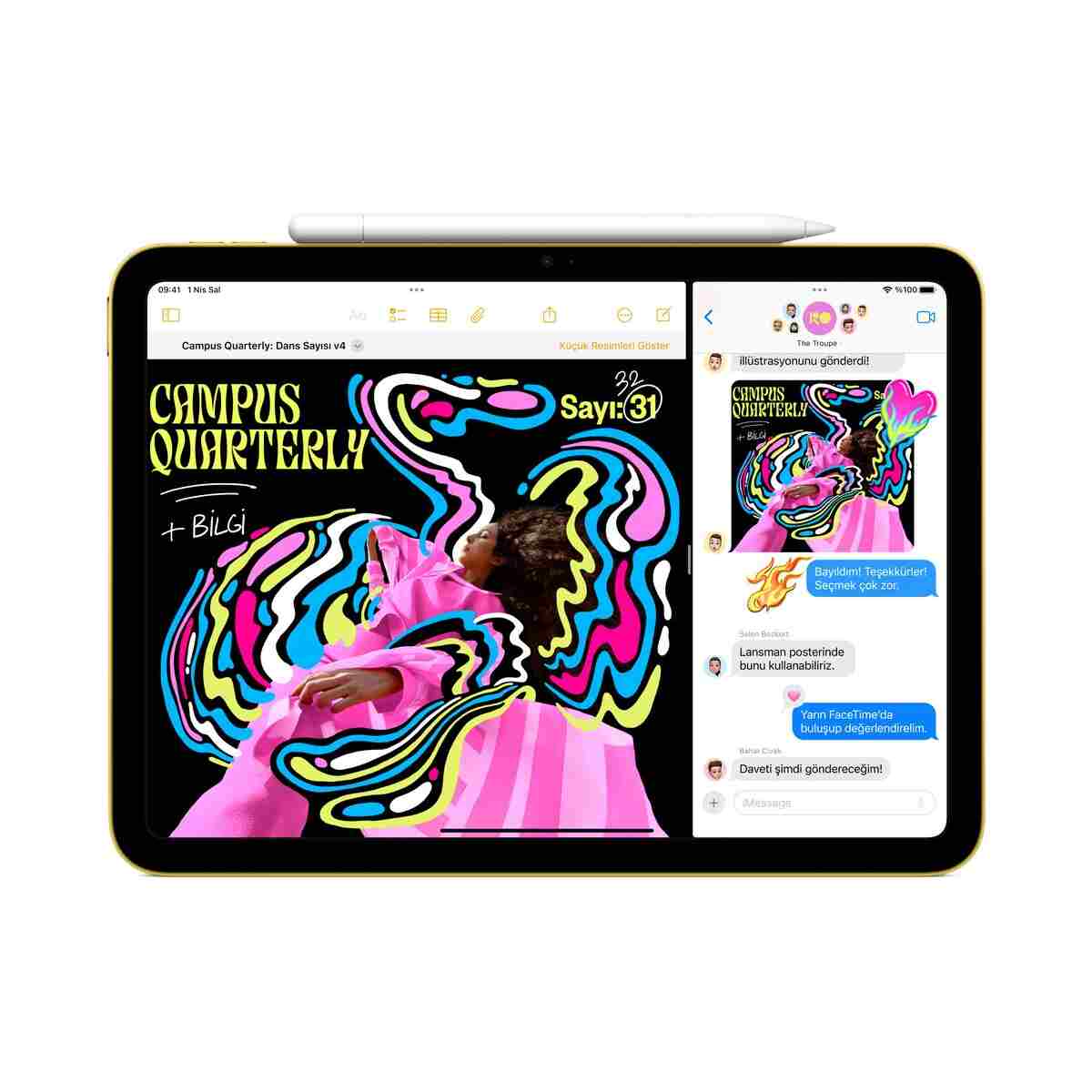 Apple 11" iPad Wi-Fi 128GB - Gümüş - Görsel 4