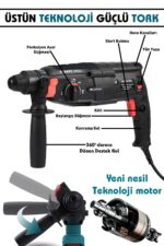 ASSUR Profesyonel Metal Şanzıman Kırıcı Delici Hilti Darbeli Matkap 2-28mm - Görsel 2