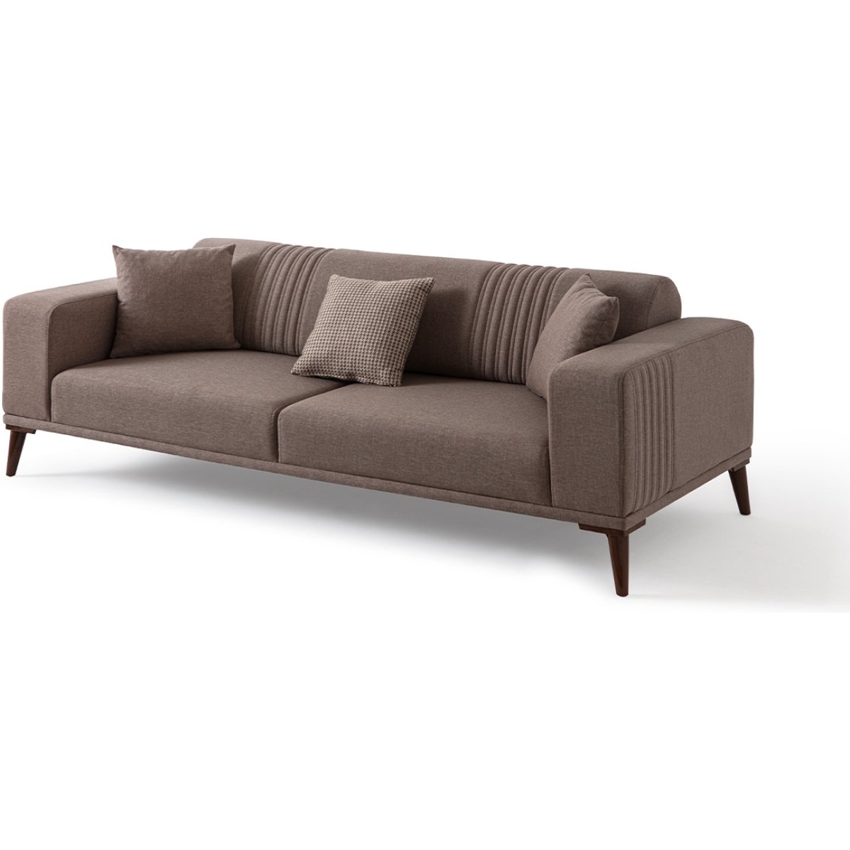 EDSY HOME Regnar 3+3+1 Koltuk Takımı Kahverengi - Görsel 8
