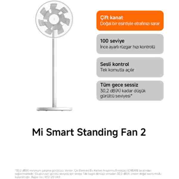 Xiaomi Mi Smart Standing Fan 2 Vantilatör