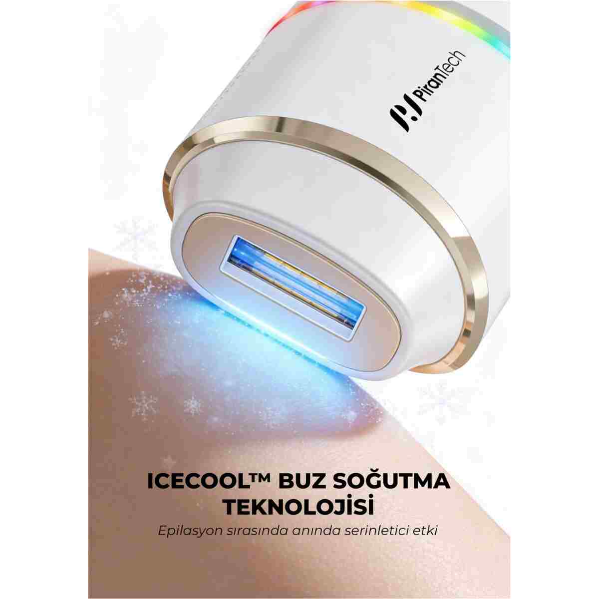 PiranTech BHRL-15 IPL Lazer Epilasyon Cihazı Buz Soğutmalı, 10 Seviye, Kablosuz & Kablolu - Görsel 15