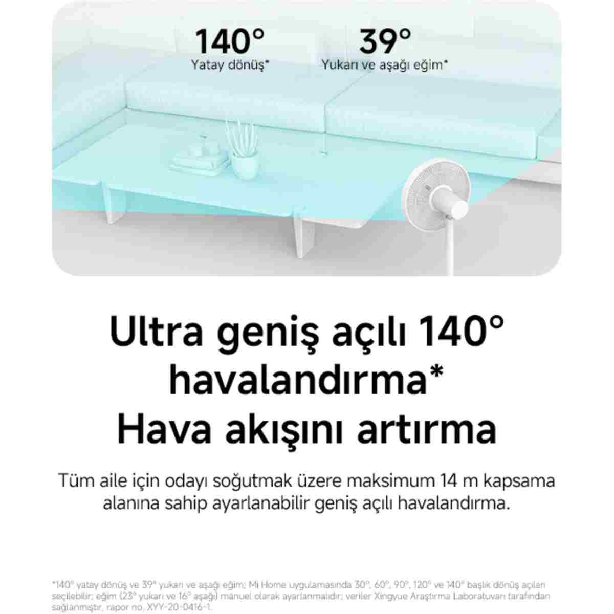Xiaomi Mi Smart Standing Fan 2 Vantilatör - Görsel 11