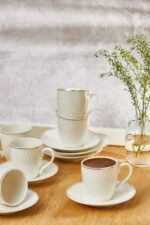 Emsan Lora 6 Kişilik Kahve Fincan Takımı 90 ml - Görsel 6