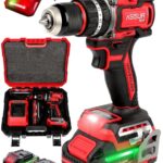 ASSUR 21V Pro Seri Kömürsüz Çift Akülü Metal Şanzıman Led Işıklı Taşıma Çantalı Şarjlı Darbeli Matkap