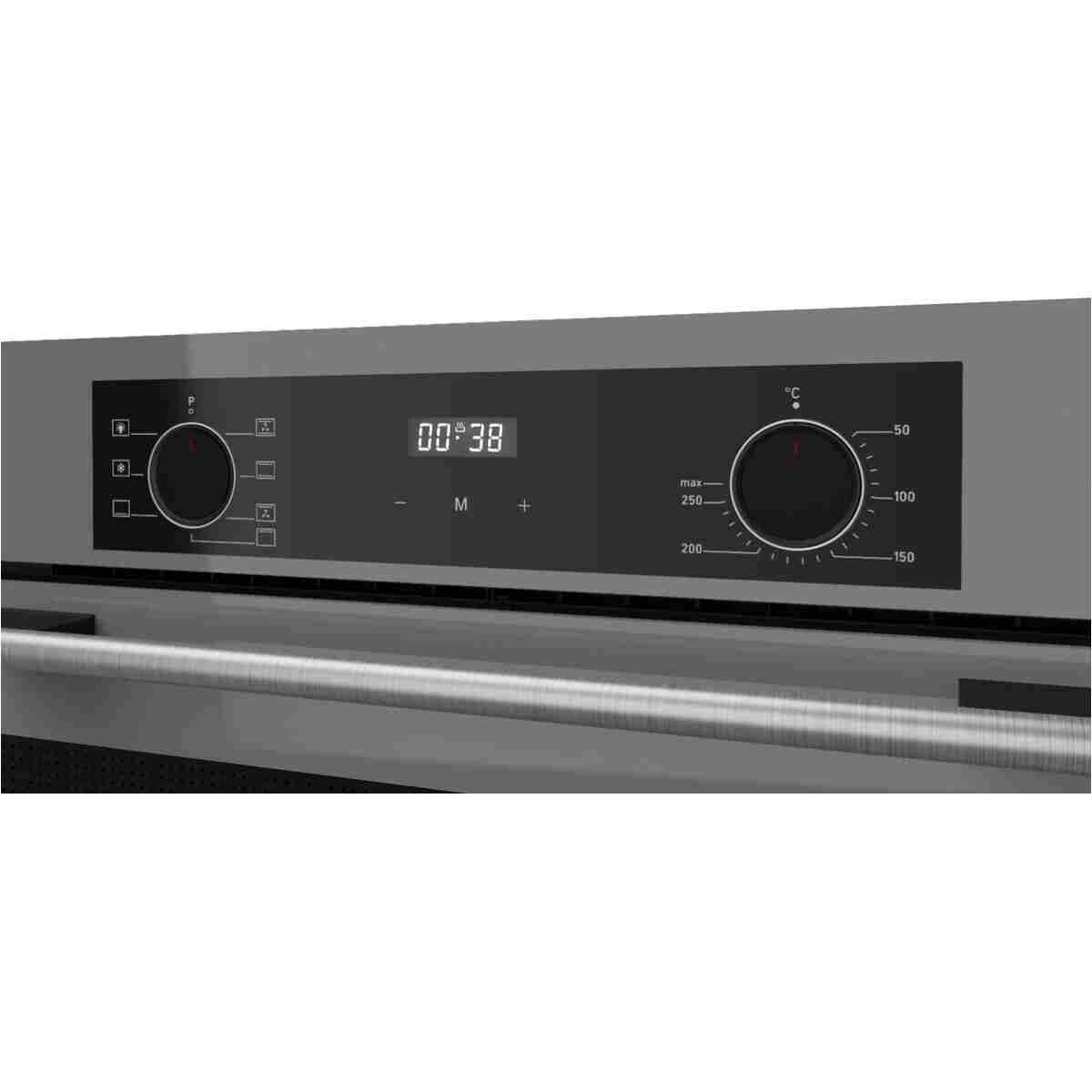 Ferre Flowart Ventora Plus Gri 3'lü Ankastre Set ( QBL63CPR-SS208-D079 ) - Görsel 14