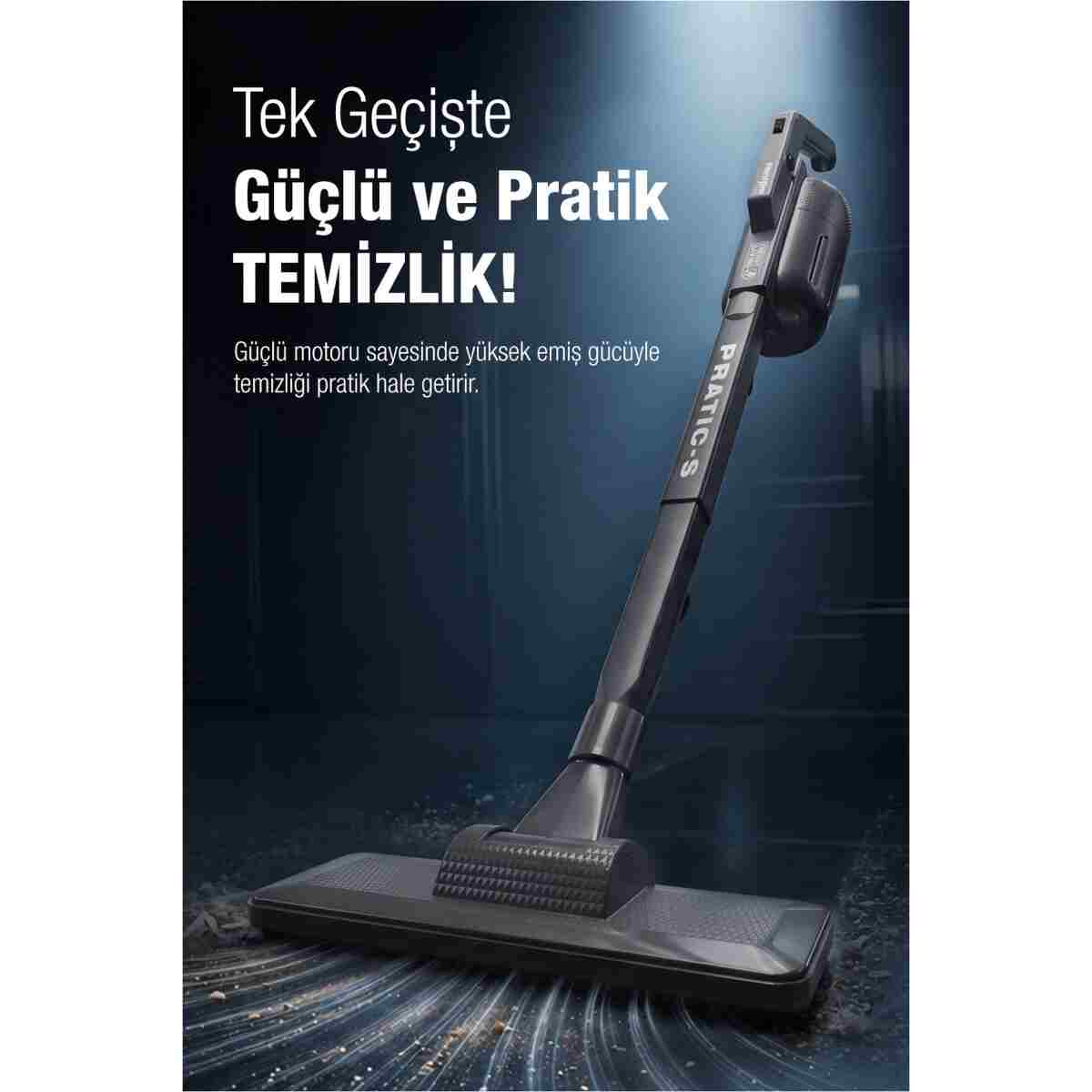 Fantom Pratic-s P1200 Kuru Elektrik Süpürgesi Antrasit - Görsel 7