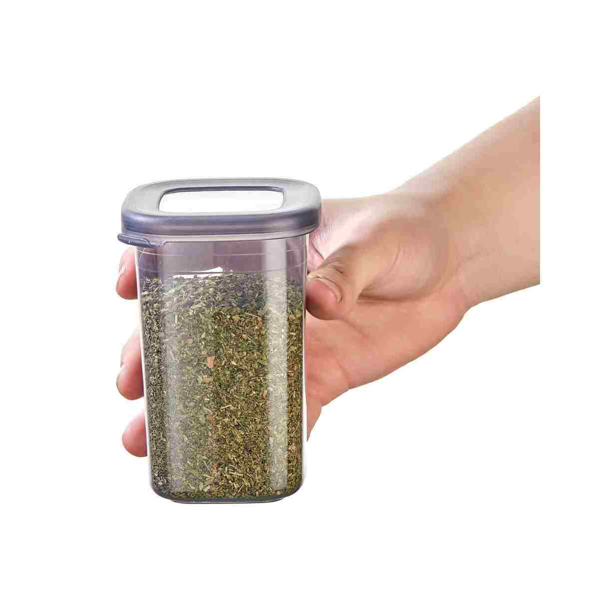icone life 12'li Etiketli Ve Sızdırmaz Kapaklı Saklama Kabı Ve Baharatlık Seti - 450ml -25 Adet Etiket Hediyeli - Görsel 3