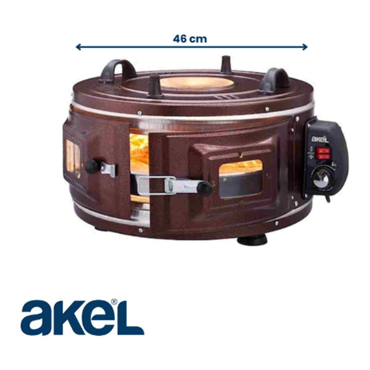 Akel AF120 25 Litre Orta Boy Yuvarlak Davul Fırın, 46 cm, Termostatlı, Üst & Ön Gözetleme Camlı, 1 Tepsi - Görsel 7