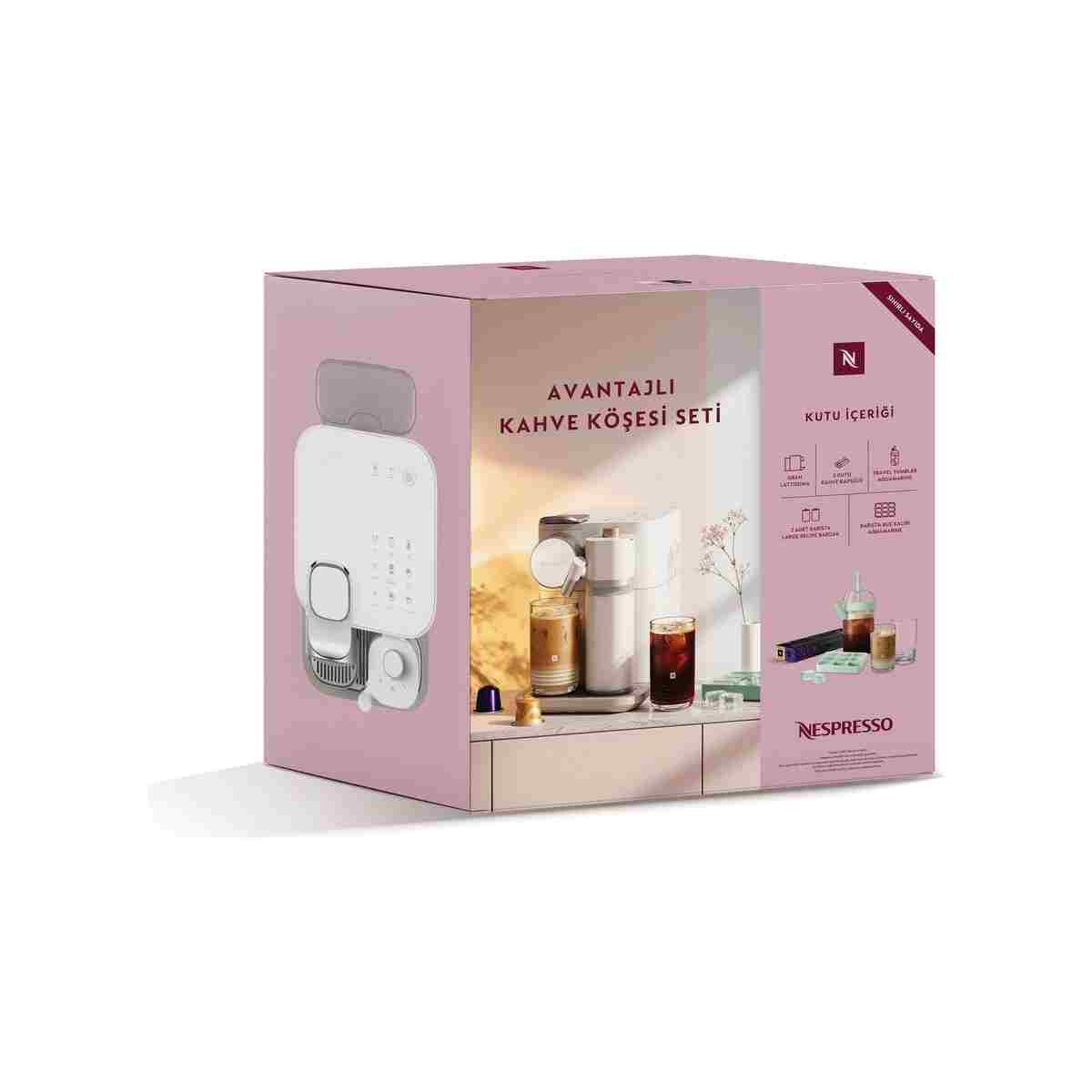 Nespresso F541 Gran Lattissima Beyaz Kahve Köşesi Seti - Görsel 7