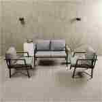 MB GARDEN FURNITURE Simetri Model, Balkon, Bahçe, Cafe, Metal Koltuk Takımı, Bahçe Takımı , Çay Seti, 2+1+1 süngerli