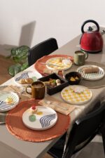 Genel Markalar Hand Made Modern Tasarım 6 Parça Pasta Takımı& Lüx Sunum Tabakları
