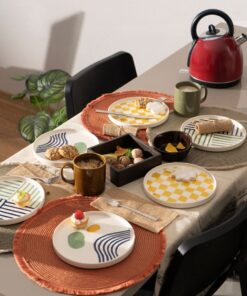 Genel Markalar Hand Made Modern Tasarım 6 Parça Pasta Takımı& Lüx Sunum Tabakları