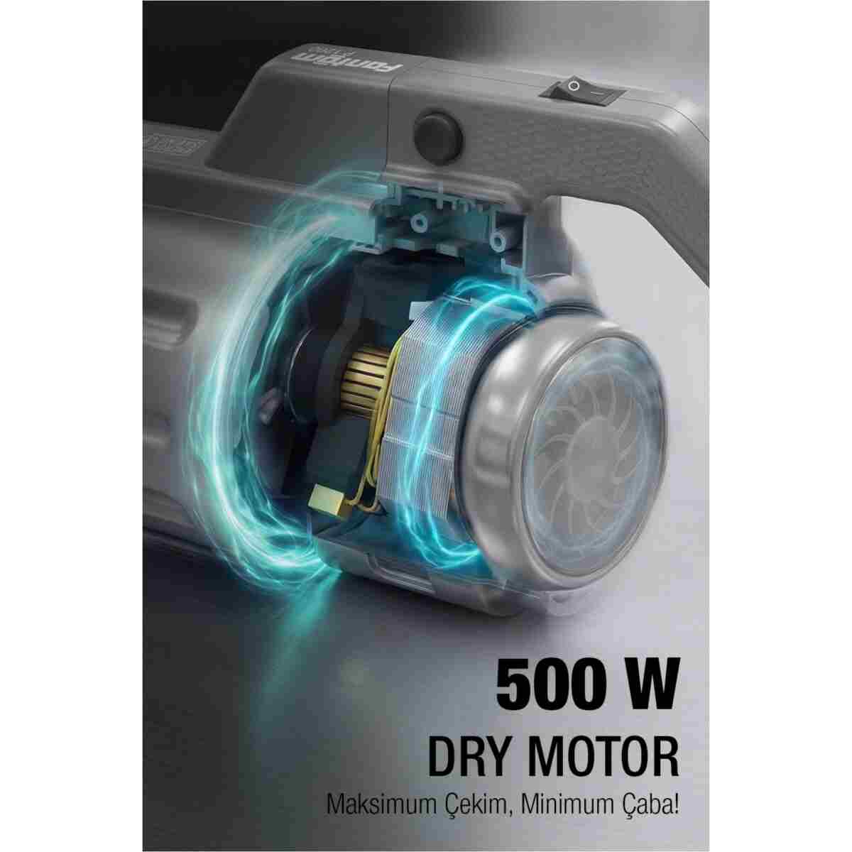 Fantom Pratic-s P1200 Kuru Elektrik Süpürgesi Antrasit - Görsel 6