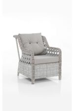 Evdemo Eren Rattan Bahçe Balkon Takımı 2+1+1 Gri - Görsel 3