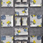 Piatti Naturali 16 Parça 6 Kişilik Limon Kahvaltı Takımı Handmade Kahvaltılık Sunum Seti Servis Tabakları