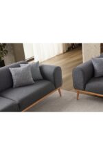 EDSY HOME Rebull 3+3 Koltuk Takımı Antrasit - Görsel 8