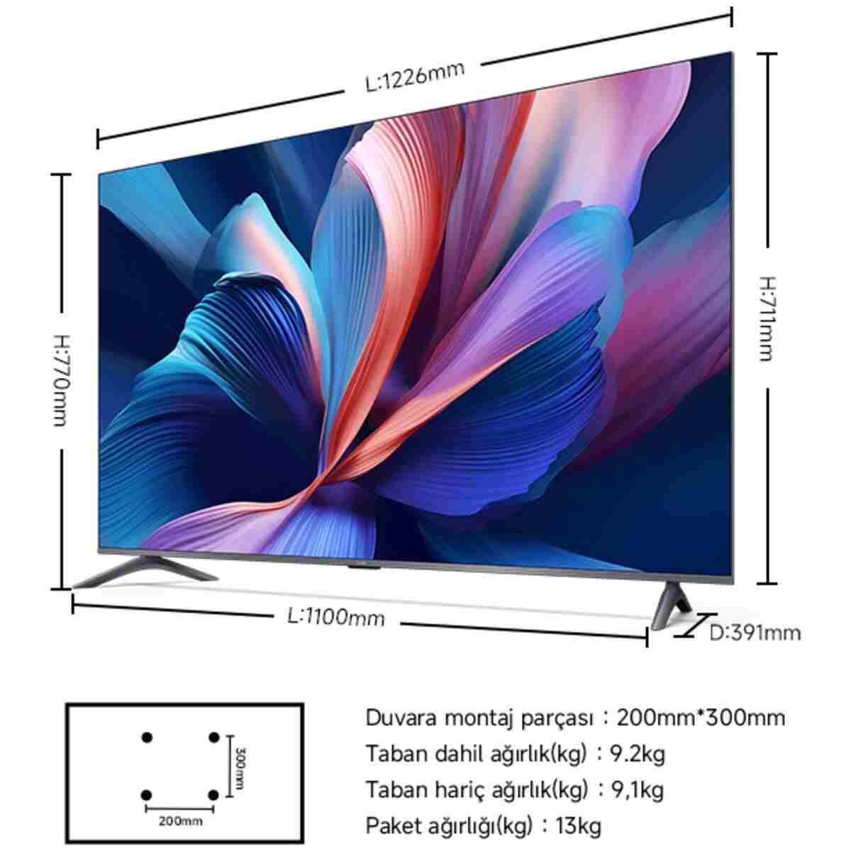 Xiaomi TV A Pro 55 2026 - 55" 140 4K Ultra HD QLED Google Smart 120Hz Game Boost Uydu Alıcılı TV - Görsel 4