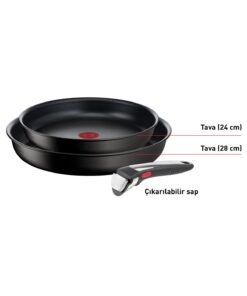 TEFAL Titanyum Ingenio Unlimited 6X Küçük Set 3 Parça - Görsel 2