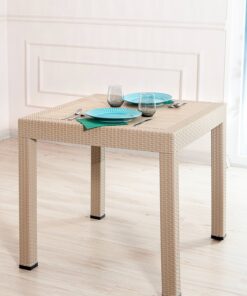 SANDALİE Garden Rattan Cappucino Masa Takımı Bahçe&balkon - 1 Masa 4 Sandalye - Görsel 3